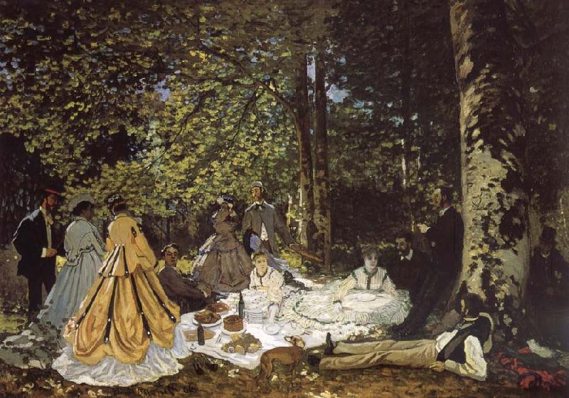 Claude Monet sketch for De picnic Shut down